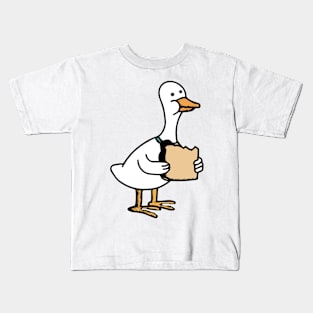 Ducks Eat Bread - Goose - Vintage Kids T-Shirt